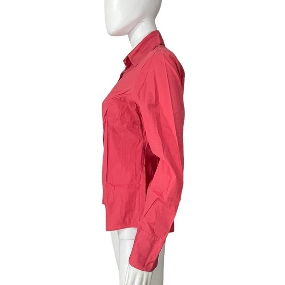 Ann Taylor Loft Pink Button Front Shirt Size 8 - Picture 3 of 6